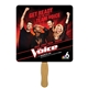 a group of square hand fan full color (1 side) - paper products