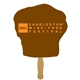 a group of chef hat hand fan full color (1 side) - paper products