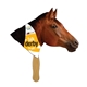 a group of horse hand fan full color (1 side) - paper products
