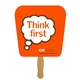 a group of tapered square fast hand fan (1 side) - paper products