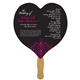 a group of heart hand fan full color (1 side) - paper products
