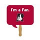 a group of square thought bubble hand fan full color (1 side) - paper products