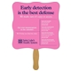 a group of wavy fan hand fan full color (1 side) - paper products