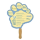 a group of paw hand fan full color (1 side) - paper products