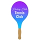 a group of racket hand fan full color (1 side) - paper products