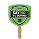 a group of shield hand fan full color (1 side) - paper products