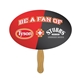 a group of oval hand fan full color (1 side) - paper products