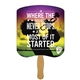 a group of bread slice hand fan full color (1 side) - paper products