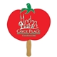 a group of fruit hand fan full color (1 side) - paper products