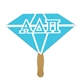 a group of diamond fast hand fan (1 side) - paper products