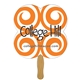 a group of clover fast hand fan (1 side) - paper products
