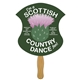 a group of badge fast hand fan (1 side) - paper products