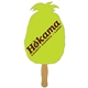 a group of pineapple fruit fast hand fan (1 side) - paper products