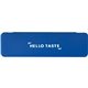 aerial view a blue recycled plastic utensil to go set, image 1 of 4