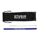 a black pouch & navy blue straw silicone straw set
