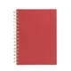 aerial view a red fruit paper spiral notebook, image 1 of 7
