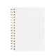 aerial view a white fruit paper spiral notebook, image 1 of 3