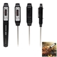 aerial view a black digital food thermometer, image 1 of 2