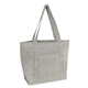 aerial view a heather gray ripley recycled cotton starboard tote bag, image 1 of 2