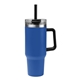 aerial view a blue 40 oz kool pak(r) stainless steel tumbler, image 1 of 4