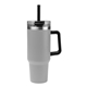 aerial view a gray 40 oz kool pak(r) stainless steel tumbler, image 1 of 4