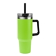 aerial view a lime green 40 oz kool pak(r) stainless steel tumbler, image 1 of 4