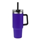 aerial view a purple 40 oz kool pak(r) stainless steel tumbler, image 1 of 4