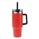 aerial view a red 40 oz kool pak(r) stainless steel tumbler, image 1 of 4