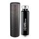 aerial view a black thor copper vac bottle 22oz with cylindrical box, image 1 of 2