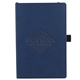 aerial view a navy 5.5 x 8.5 skiva soft bound journal, image 1 of 4