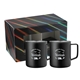 aerial view a black rover camp mug 14oz 2 in 1 gift set, image 1 of 2