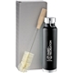 aerial view a black thor copper vacuum bottle with brush 22 oz, image 1 of 2