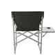 aerial view a black directors chair (300lb capacity) with side table, image 1 of 5