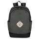 aerial view a black wenger recycled storm 15 laptop backpack, image 1 of 5