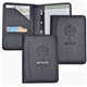 aerial view a black minimalist jr - sized padfolio, image 1 of 2