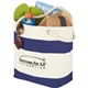 a group of capri stripes 12oz cotton canvas shopper tote