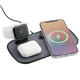 a group of mophie(r) 3- in -1 fabric wireless charging pad