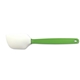 aerial view a cilantro green & white silicone head large silicone spatula, image 1 of 2