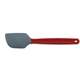 aerial view a red & gray silicone head large silicone spatula, image 1 of 2