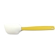 aerial view a saffron yellow & white silicone head large silicone spatula, image 1 of 2