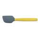 aerial view a saffron yellow & gray silicone head large silicone spatula, image 1 of 2