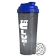 a royal blue lid & smoke cup 24 oz endurance shaker tumbler with drink thru lid and whisk ball