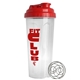 a red lid & frost cup 24 oz endurance shaker tumbler with drink thru lid and whisk ball