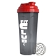 a red lid & smoke cup 24 oz endurance shaker tumbler with drink thru lid and whisk ball