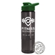 a green lid & smoke bottle the wave - 24 oz tritan(tm) shaker bottle with drink thru lid and mixing whisk ball