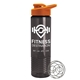 a orange lid & smoke bottle the wave - 24 oz tritan(tm) shaker bottle with drink thru lid and mixing whisk ball