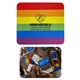 a rainbow top with black bottom colorful anti - slip rainbow mouse pad