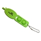 a lime green popper pen keychain with fidget toy