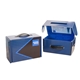 aerial view a group of e - flute box with handle, image 1 of 3