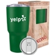 aerial view a green (close to pms 348) 30 oz kong vacuum insulated tumbler, image 1 of 2